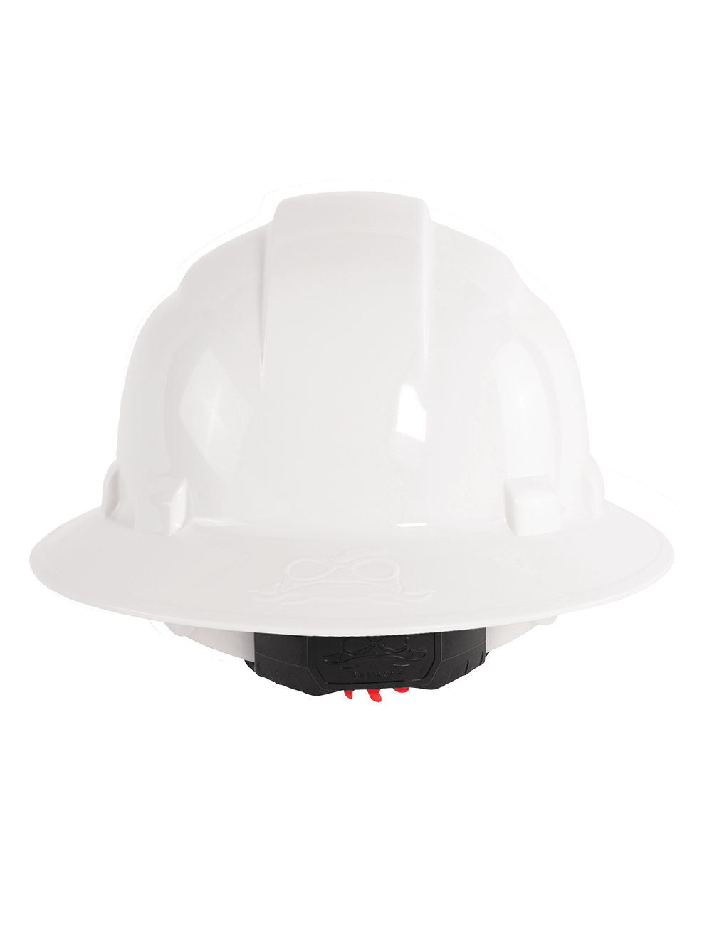 Global Glove & Safety Mfg WHITE FULL BRIM STYLE HARD HAT, UNVENTED HH-F1-W, 1 EA